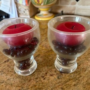 Elegant Glass Candle Holders